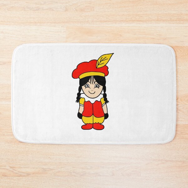 Item preview, Pietje Sinterklaas met vlechtjes Rood geel designed and sold by Krissys-Art.