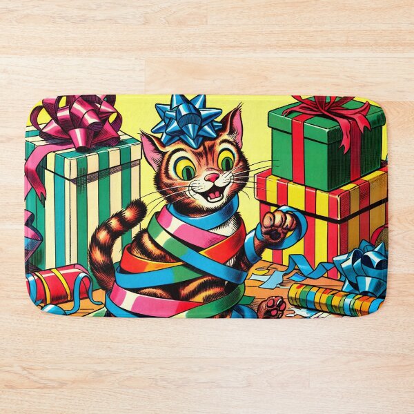 Item preview, Festive Feline's Wrapping Shenanigans designed and sold by VectorPlace.