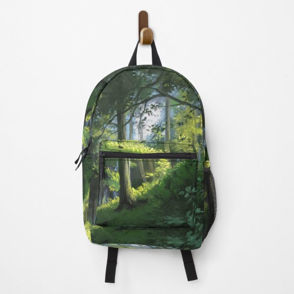 Item preview, light scattering through leaves - landscape painting designed and sold by PP-Patterns.