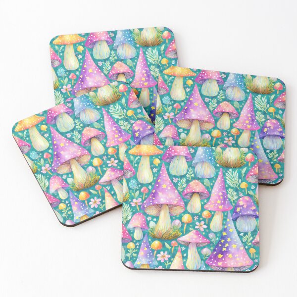Item preview, Pointy Pastel Star Mushrooms designed and sold by craftyvixenart.