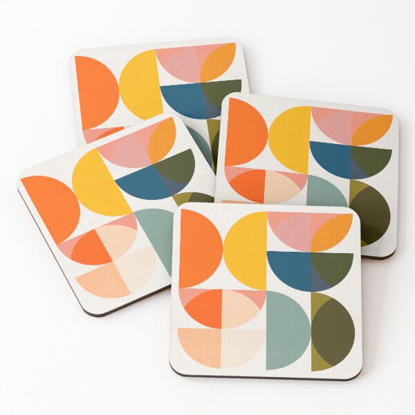 Item preview, Geometric semicircles, mid century modern 3 designed and sold by Ana-Rut-Bre.