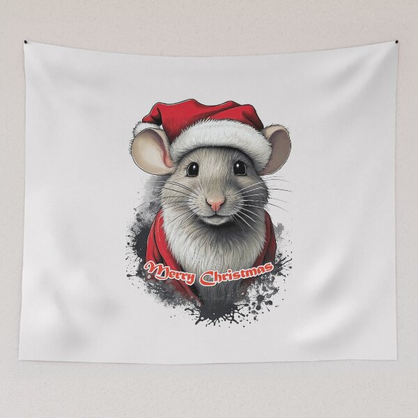 Item preview, Merry Christmas Santa Mouse designed and sold by WLHmedia.com .