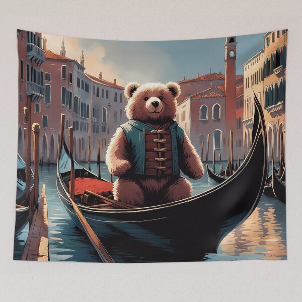 Item preview, Teddy as a Gondola boatman in Venice designed and sold by Colin Bentham.