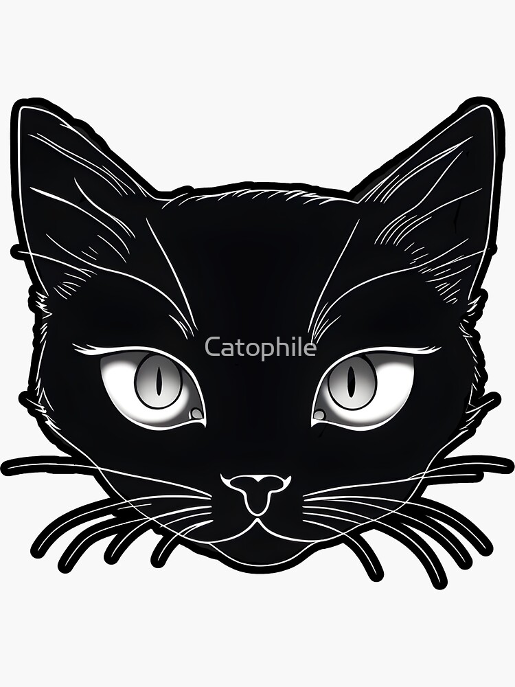 chat noir dessin anim Sticker