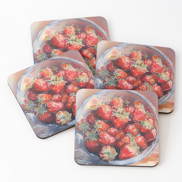Item preview, Strawberry Bowl Sideway designed and sold by Finding Fortuity.