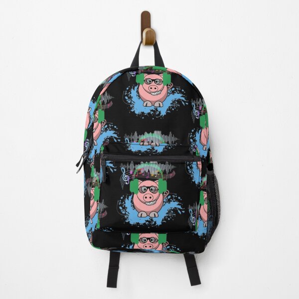 Item preview, Happy piggy loves music designed and sold by InverseArt.