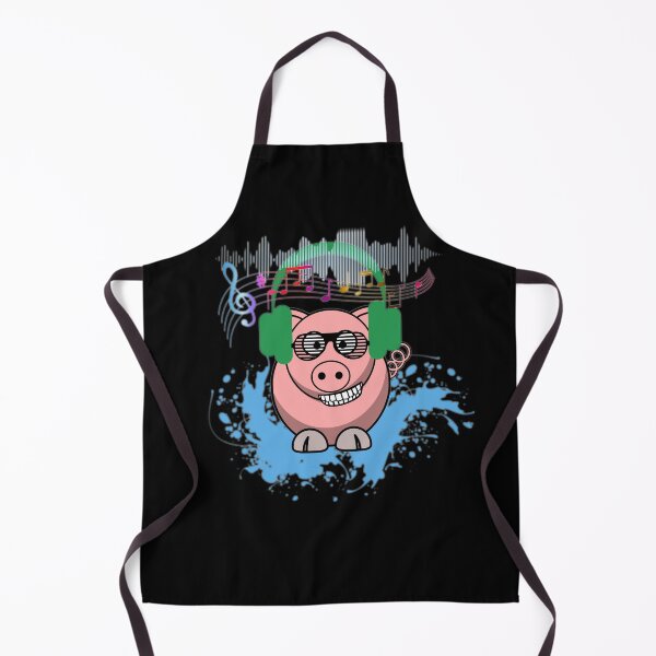 Item preview, Happy piggy loves music designed and sold by InverseArt.