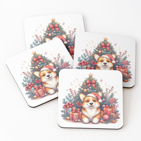 Item preview, Corgi Christmas Tree designed and sold by GalaxyGraffiti.