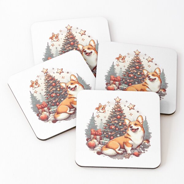 Item preview, Corgi Christmas Tree designed and sold by GalaxyGraffiti.