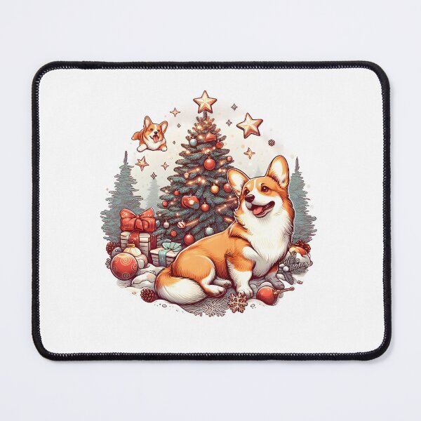 Item preview, Corgi Christmas Tree designed and sold by GalaxyGraffiti.
