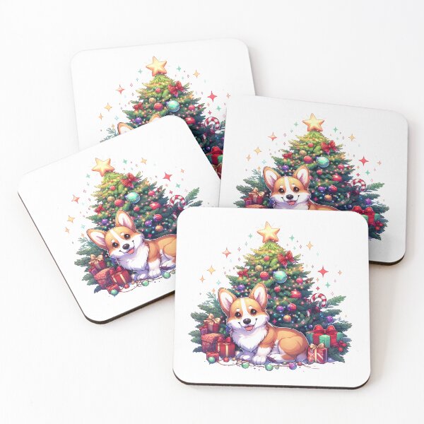 Item preview, Corgi Christmas Tree designed and sold by GalaxyGraffiti.