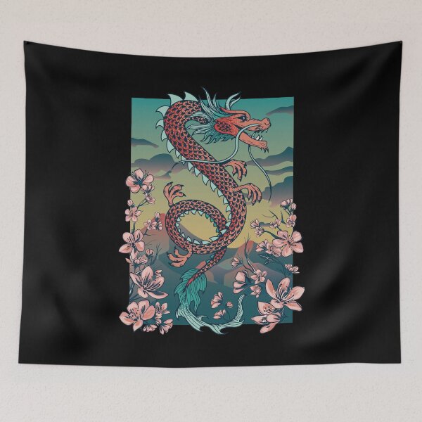 Item preview, Chinese Dragon | Cherry blossoms designed and sold by DerSenat.