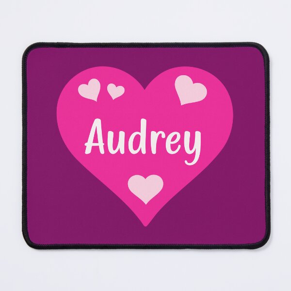 Item preview, Audrey Name Pink Heart  designed and sold by Jeallan Designs.