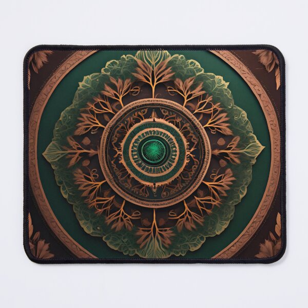 Item preview, Earth Tones Forest Mandala designed and sold by SpiritualManda.
