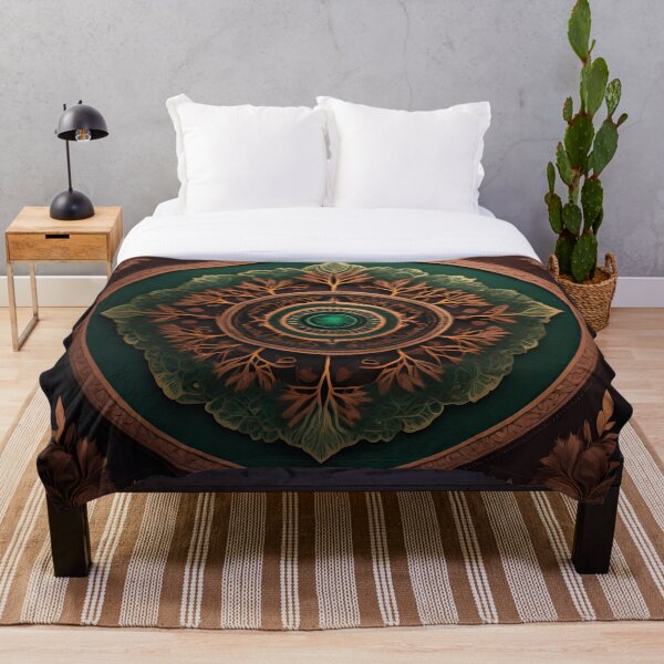 Item preview, Earth Tones Forest Mandala designed and sold by SpiritualManda.