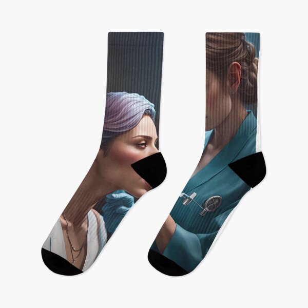 Item preview, Nurse caring for a patient designed and sold by Colin Bentham.
