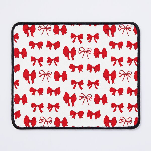 Item preview, Pattern of red gift bows, ribbons  in flat style, hand drawn doodles designed and sold by NataliaVVV.