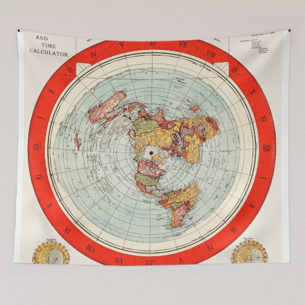 Item preview, Alexander Gleason Map Flat Earth Remastered designed and sold by Luna Garcia.