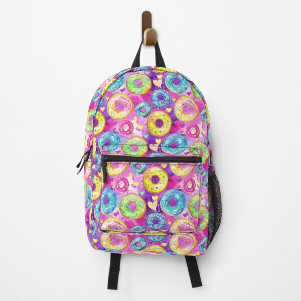 Item preview, Trippy Vibrant Abstract Donuts and Hearts designed and sold by craftyvixenart.