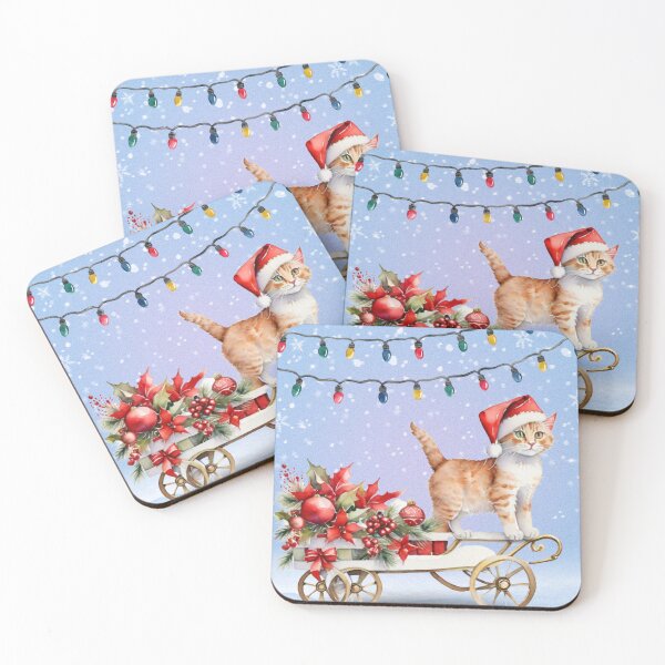Item preview, Christmas cat greeting designed and sold by maggNf.