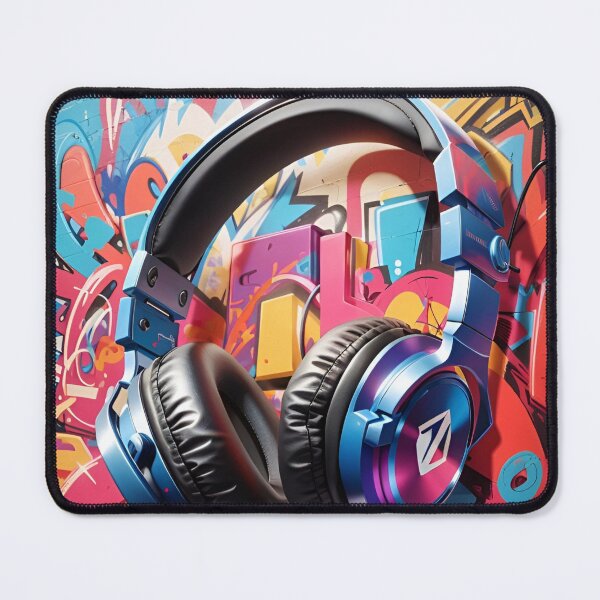 Item preview, A vibrant graffiti style, headphones, colorful designed and sold by cepharts.