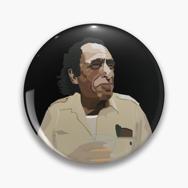 Item preview, Charles Bukowski's Spirit: Wearable Wisdom Portrait Art designed and sold by Boogosh.