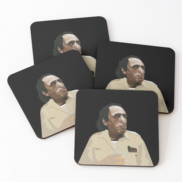 Item preview, Charles Bukowski's Spirit: Wearable Wisdom Portrait Art designed and sold by Boogosh.