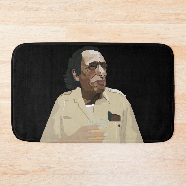 Item preview, Charles Bukowski's Spirit: Wearable Wisdom Portrait Art designed and sold by Boogosh.