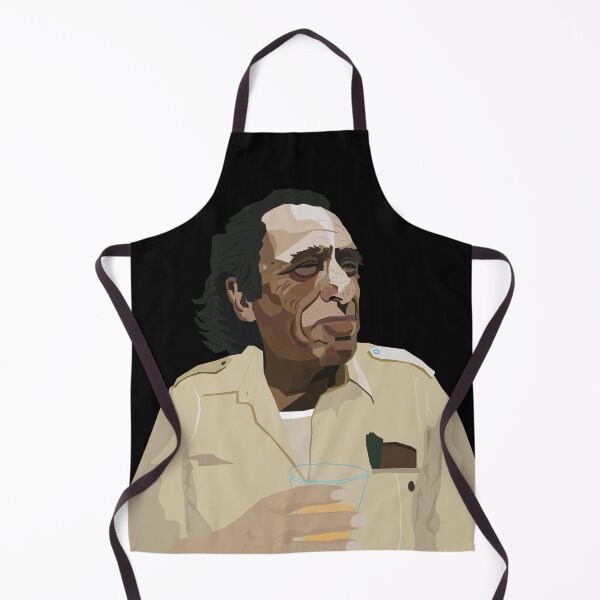 Item preview, Charles Bukowski's Spirit: Wearable Wisdom Portrait Art designed and sold by Boogosh.