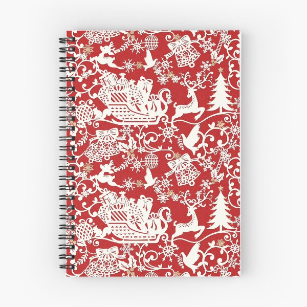 Item preview, RED CHRISTMAS PAPER CUT PATTERN designed and sold by Phanya-Style.