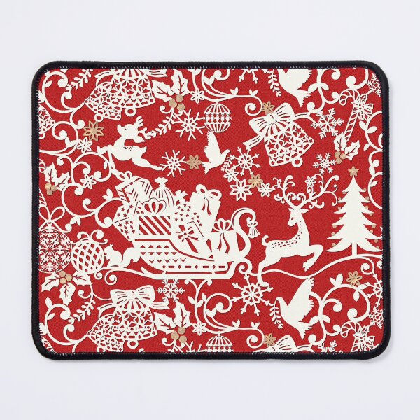 Item preview, RED CHRISTMAS PAPER CUT PATTERN designed and sold by Phanya-Style.