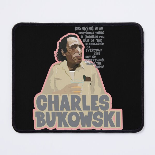Item preview, Charles Bukowski Portrait: Embracing the Subversive Spirit of Critical Thinking and Whiskey designed and sold by Boogosh.