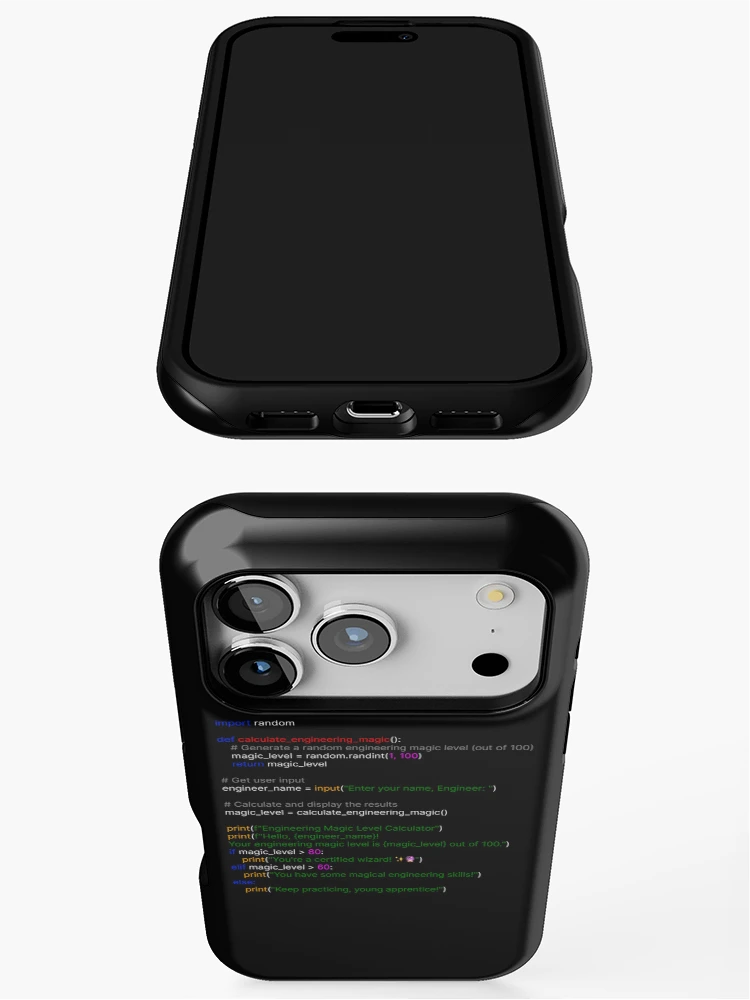 Thumbnail 3 of 4, iPhone Case, Engineers Engineering Coding Programming Magic Wizard designed and sold by OliveAndSnow.