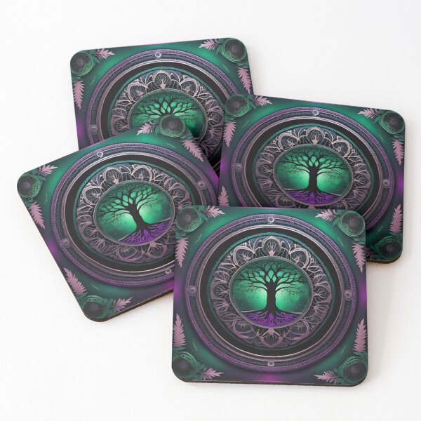 Item preview, Enchanting Forest Mandala in Dark Hues designed and sold by SpiritualManda.