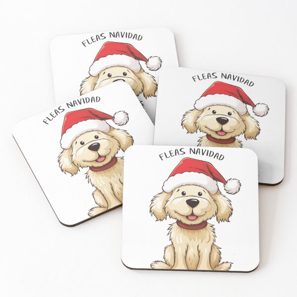 Item preview, Funny Christmas Dog - 'Fleas Navidad' designed and sold by wotsthis.