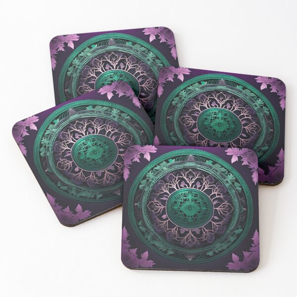 Item preview, Mystic Forest Mandala in Dark Hues designed and sold by SpiritualManda.