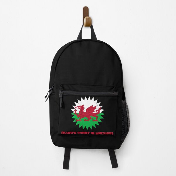 Item preview, Always sunny in Wrexham Wales flag in the shape of a Sun designed and sold by Remek-Design.