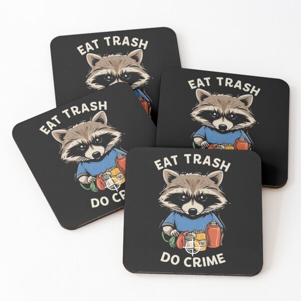Item preview, Eat Trash Do Crime - Funny raccoon Essential T-Shirt designed and sold by PIKOME.