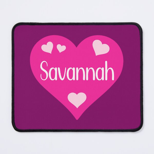 Item preview, Savannah Name Pink Heart  designed and sold by Jeallan Designs.