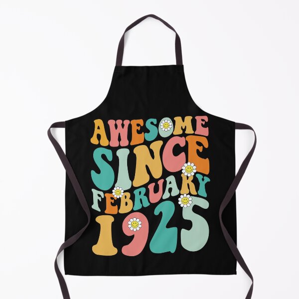 Item preview, Awesome Since February 1925 | Made In 1925 | Retro Groovy Birthday designed and sold by Christina-grich.