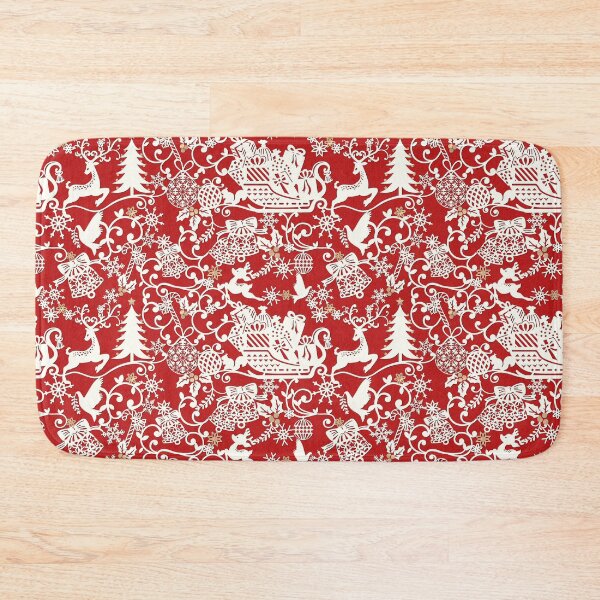 Item preview, RED CHRISTMAS PAPER CUT PATTERN designed and sold by Phanya-Style.