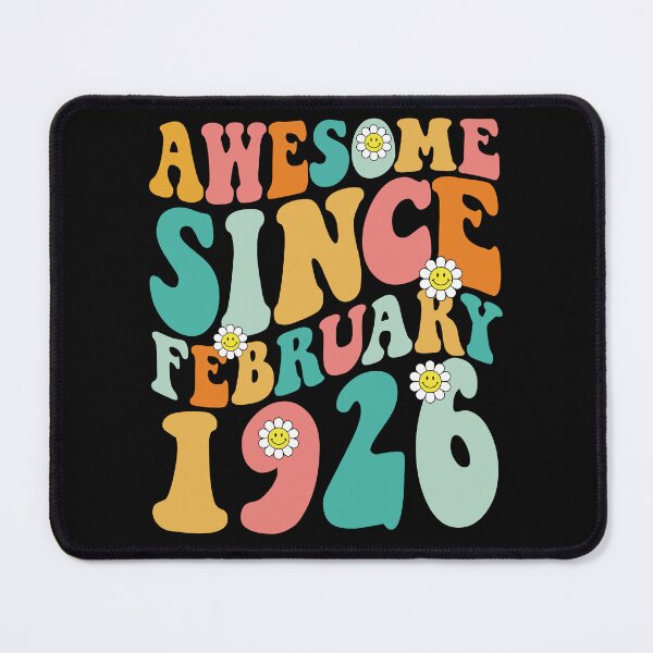 Item preview, Awesome Since February 1926 | Made In 1926 | Retro Groovy Birthday designed and sold by Christina-grich.