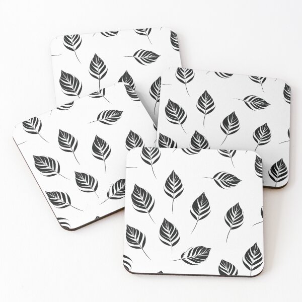 Item preview,  Diva Black and White Leaves Pattern 1  designed and sold by GrinGalore.