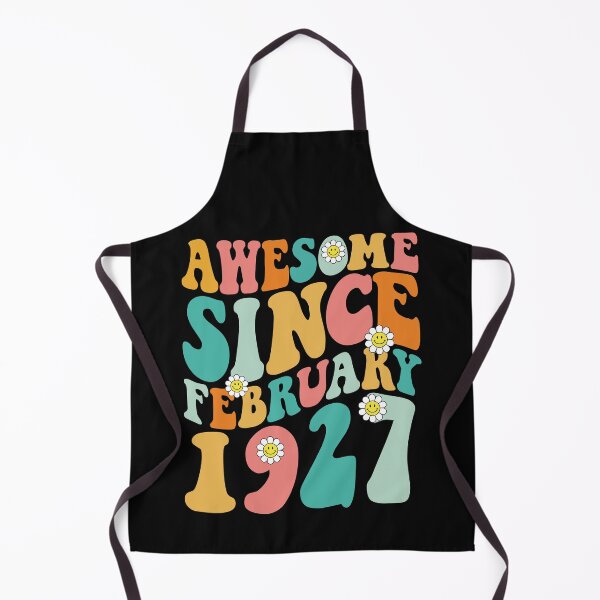 Item preview, Awesome Since February 1927 | Made In 1927 | Retro Groovy Birthday designed and sold by Christina-grich.