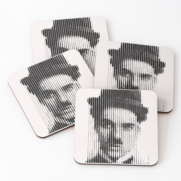 Item preview, charlie chaplin halftone stripes designed and sold by Ratatatts.