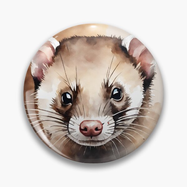 Item preview, Ferret Sable Watercolor Art Style designed and sold by LDJBlank.