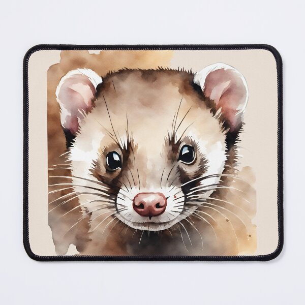Item preview, Ferret Sable Watercolor Art Style designed and sold by LDJBlank.