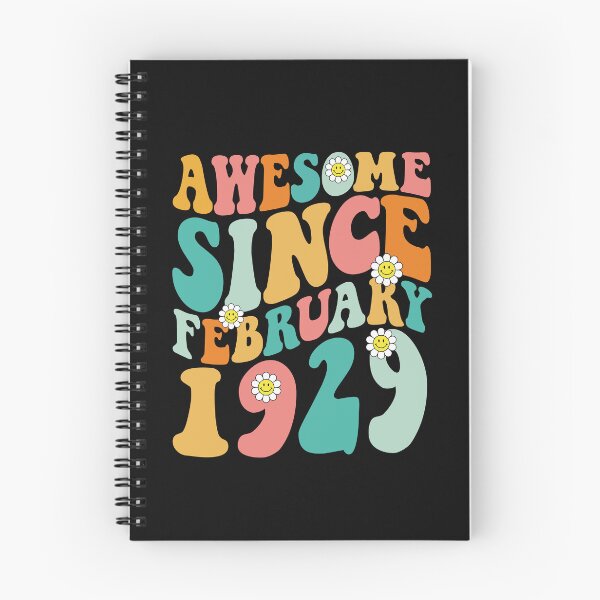 Item preview, Awesome Since February 1929 | Made In 1929 | Retro Groovy Birthday designed and sold by Christina-grich.
