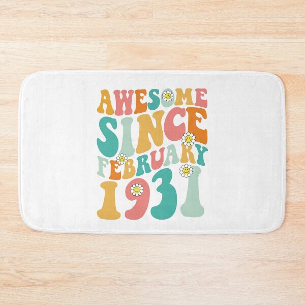 Item preview, Awesome Since February 1931 | Made In 1931 | Retro Groovy Birthday designed and sold by Christina-grich.