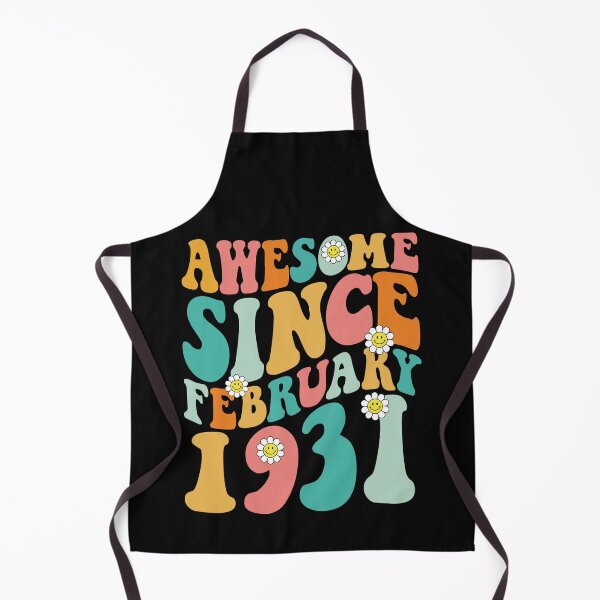 Item preview, Awesome Since February 1931 | Made In 1931 | Retro Groovy Birthday designed and sold by Christina-grich.